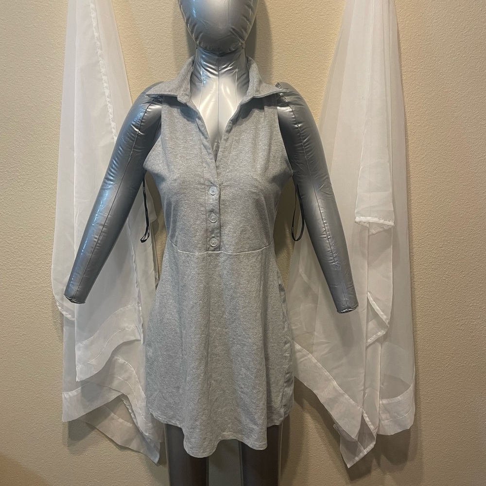 Forever 21 Light Gray Collared Dress